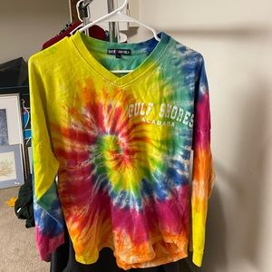 Women’s long sleeve bask of America gulf shore alabama size small tie dye